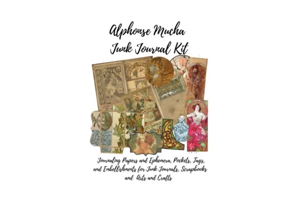 Alphonse Mucha Art Deco Junk Journal: A Designer's Toolkit