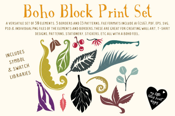 Boho Block Prints Bundle: A Complete Creative Toolkit