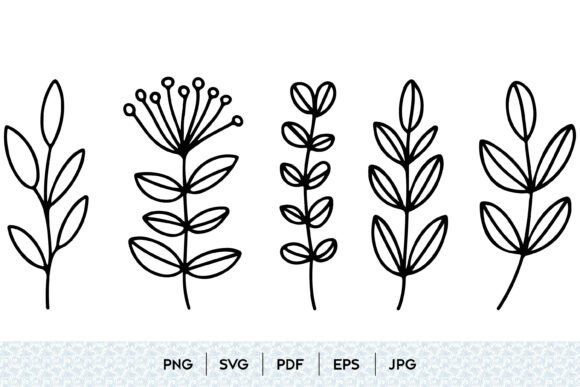 Botanical Leaf SVG Bundle: Your Go-To Design Asset