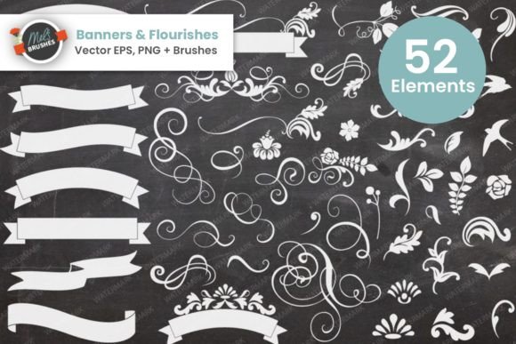Design Endlessly with Banners & Flourishes Vectors