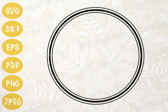 Elegant Double Line Circle Border SVG: A Designer's Go-To Frame