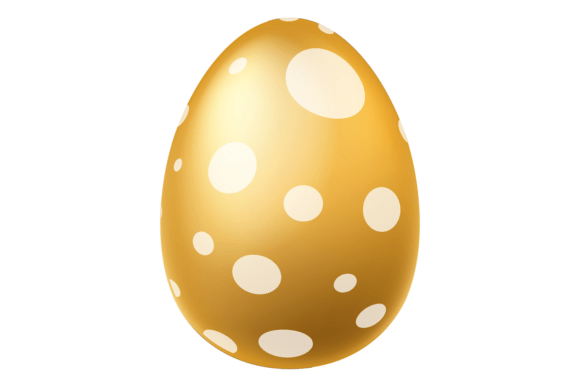 Festive Golden Easter Egg with Ornamenta: Luxury Design