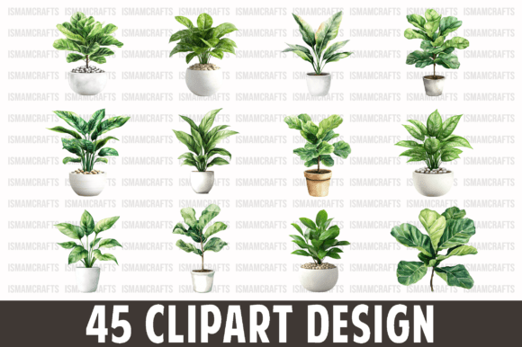 Fiddle Leaf Fig Clipart Bundle: Your Go-To Design Asset