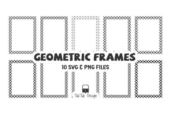 Geometric Floral Pattern Rectangle Frame: A Designer's Toolkit