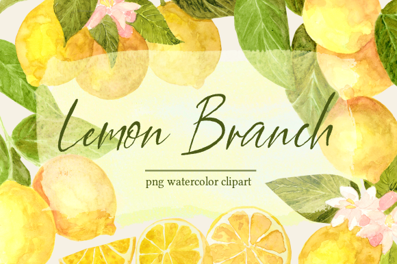 Lemon Branch Botanical Watercolor Set: A Guide to Use
