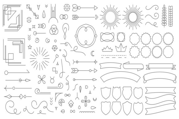 Timeless Charm: Mastering Retro Line Emblem Elements