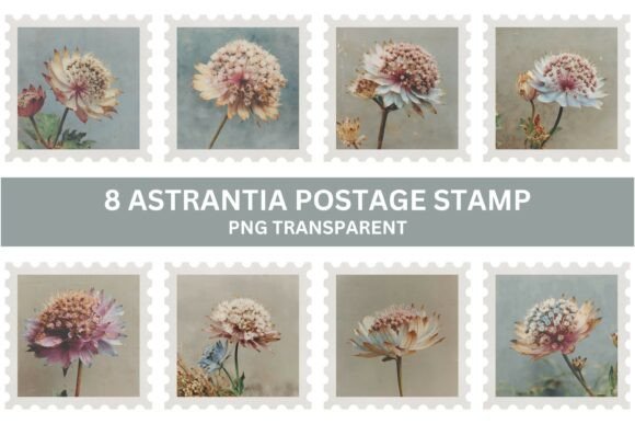 Timeless Elegance: Astrantia Stamps for Vintage Projects