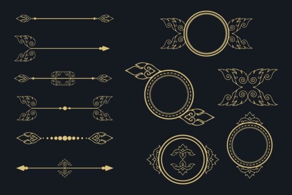 Timeless Elegance: Hand Drawn Vintage Ornamental Elements
