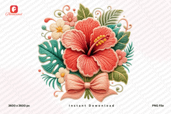 Tropical Coquette Bow Hibiscus PNG: Beyond the Basic Bloom