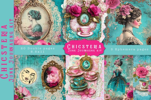 Unleashing Nostalgic Elegance with the Chicsteria Junk Journaling Kit