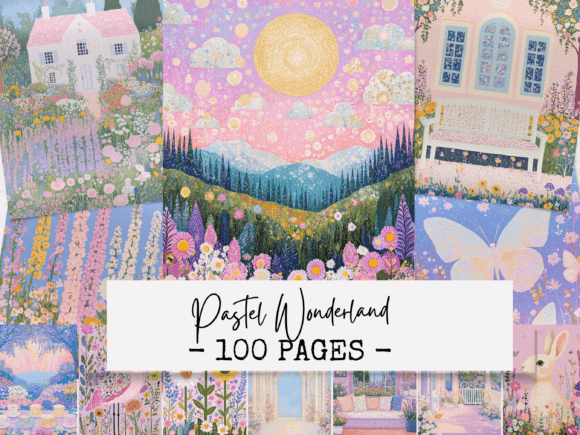 Unlocking Dreamy Creativity with Pastel Wonderland Junk Journal Papers